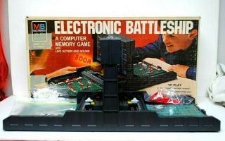 Vintage 1977 Milton Bradley Electronic Battleship Game Box