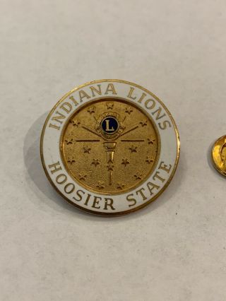 Vintage 1958 Indiana Lions Club Pin