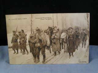 Vintage Post Card Ww1 Battle War Pictures Field Post Postcard Vise Paris 1916