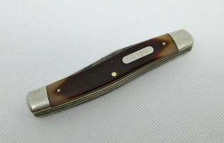 Vintage Schrade Usa Old Timer Muskrat Pocket Knife 770t 2 Blade Folding