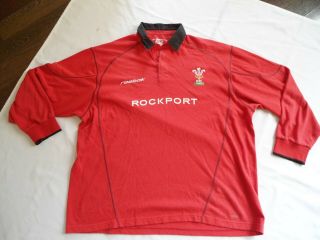 Vintage Wales Reebok Rockport Rugby Jersey Shirt Size 2 Xl