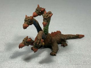 Rare Large Dungeons & Dragons Vintage Hydra 5 - Headed Dragon Metal Miniature D&d