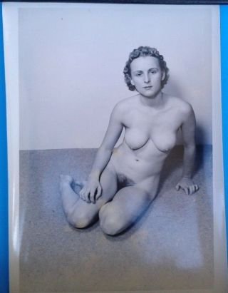 Vintage 5x7 Female Glamour - Nude/fine Art Era Photograph B&w 1940 - 50