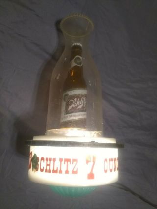 Vintage 1959 Schlitz Beer Bottle Light Wall Sconce