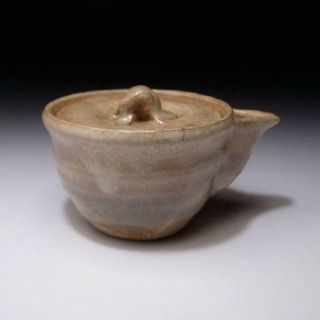 Jm12: Vintage Japanese Pottery Sencha Tea Pot,  Hohin,  Hagi Ware