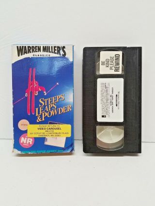 Steeps Leaps & Powder VHS Warren Miller Classic Vintage 1988 Ski Video 2