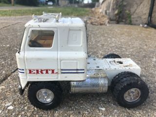 Vintage Ertl Ih International Harvester Tractor Cab Semi Trailer White