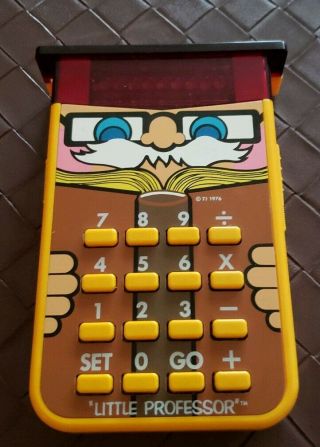 Vintage Little Professor 1976 Texas Instruments Electronic Calculator Vtg