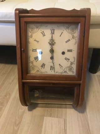 Vintage Herschede Wall Clock Westminster Chime Model H814 Repair/restoration