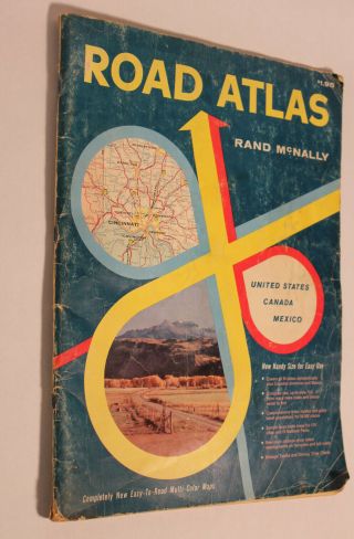 Vintage 1960 North America Road Map Atlas (rand Mcnally)