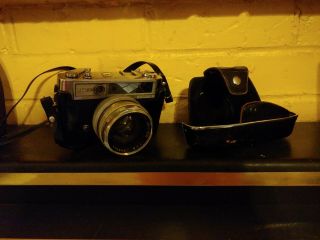 Rare - Vintage Yashica Ic Lynx - 14e Camera & Yashinon Dx 45mm F1:4 Lens