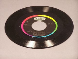 Les Paul & Mary Ford - Vaya Con Dios - Vintage Classic 45 Rpm Record