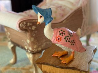 Miniature Dollhouse Franz Bergman Austrian Vienna Bronze Jemima Puddle Duck 2