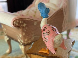 Miniature Dollhouse Franz Bergman Austrian Vienna Bronze Jemima Puddle Duck 4