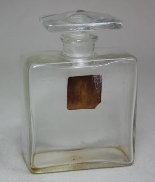 Vintage Lucien Lelong N Empty Parfum Bottle