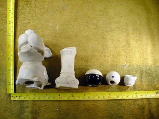 5 X Excavated Vintage Doll Parts Germany Age 1890 Mixed Media B 340