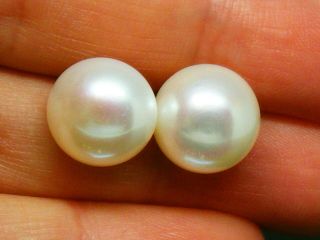 9k Gold 9ct Gold Cultured Pearl Vintage Design Earrings