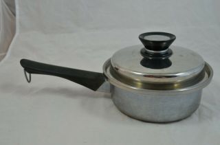 Vintage Amway Queen Pan Sauce Pan 18/8 Usa Stainless 2 Qt With Lid