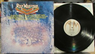 Rick Wakeman Journey To The Centre Of The Earth W/ Insert Vintage Vinyl Lp Vg