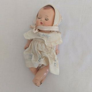 Effanbee Babyette 9 " Tall Doll With Opening Eyes