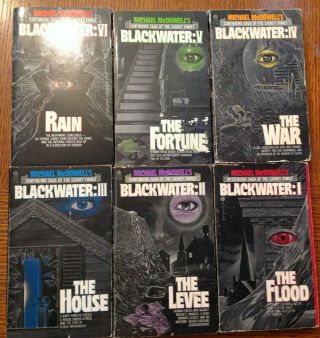 Michael McDowell ' s Blackwater Books I,  II,  III,  IV,  V,  and VI vintage horror pbs 2