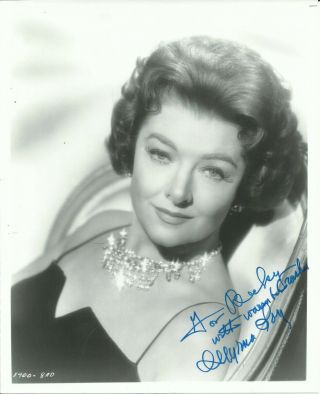 Myrna Loy Thin Man Vintage Glamour Hand Signed Autographed Photo D.  1993