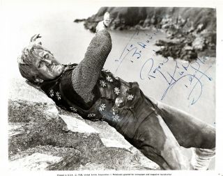 Leading Actor Kirk Douglas,  Signed Vintage Studio Photo.
