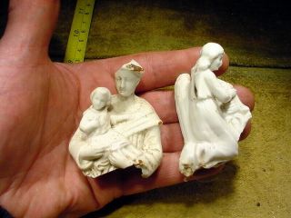10 x excavated vintage doll figurine Germany age 1890 mixed media B 89 4