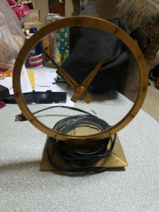 Vintage Jefferson Golden Hour Electric Mystery Clock 580 - 101