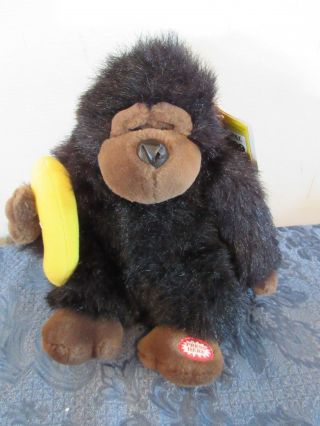 Vtg Singing Gorilla " I Go Bananas Over You " 9 " With Tags
