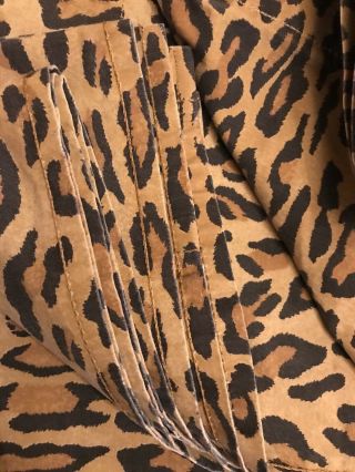 RARE Vintage Ralph Lauren ARAGON Medieval Leopard 200th.  c Twin Flat Sheet USA 5