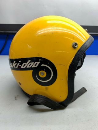 Vintage Ski - Doo Helmet Collectible Snowmobile Motorcycle Yellow