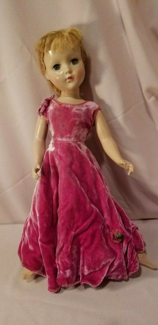 Vintage Doll R & B Arranbee 19 " Hard Plastic With Clothes