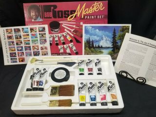 Vintage 1994 Bob Ross Master Paint Set - Brushes & Paint