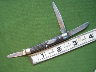 Vtg Case Xx Usa 6333 Knife 8 Dot 1972 3 Blade Peanut Stockman