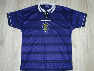 Authentic Vintage Umbro Scotland National Team Home 1998/2000 Scottish Size L