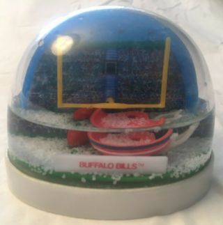 Rare Vintage Buffalo Bills Ralph Wilson Stadium Fandome Plastic Snow Globe Retro
