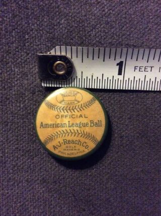 Vintage Reach Official American League Ball Advertising 7/8” Pin Pinback Button 4