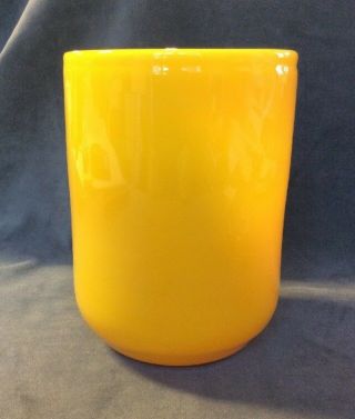 Vintage Kosta Boda Vase Erika Hoglund Yellow Art Glass Vase Sweden