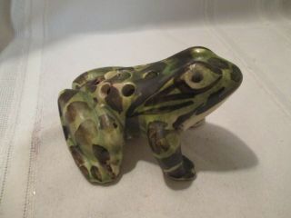 Vintage Ceramic Flower Frog In The Shape Of A Frog
