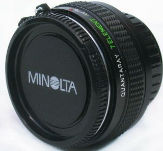 Vintage Minolta Mc Md Mount Quantaray Japan Teleconverter 2x Extender Macro Lens