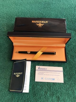 Vintage Waterman Ideal Paris Ball Point Pen W/ Box And Papers