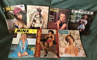 Vintage Men’s Magazines: 7 Issues:sir,  Man,  Ladyblue,  Swagger,  Minx,  Tonight,  Smash