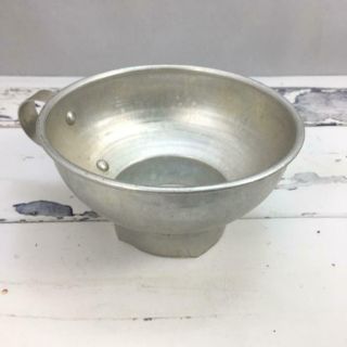 Vtg Aluminum Canning,  Mason Jar Funnel W Handle - 4 " D