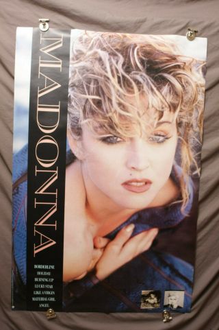 Vintage Madonna Borderline 1985 Promo Poster Sire Records 80 