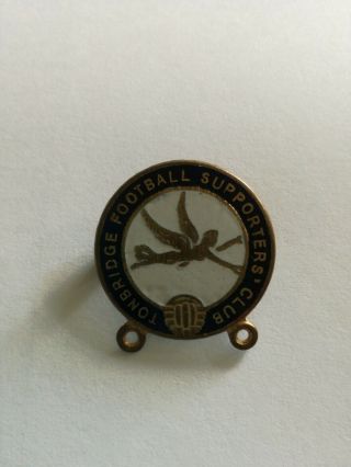 Vintage Enamel Tonbridge Football Supporters Badge