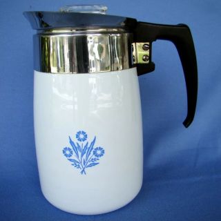 Vintage Corning Ware Blue Cornflower 6 Cup Coffee Pot – Stove Top