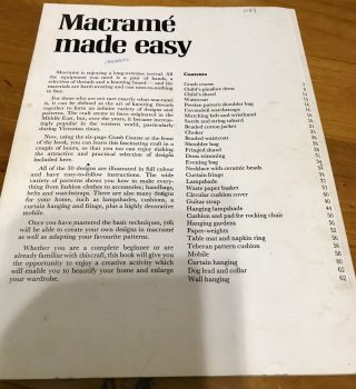 4 Vintage Macrame Pattern Books 3