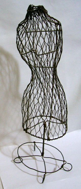 Antique / Vintage Mannequin Wire Doll Dress Form 15 
