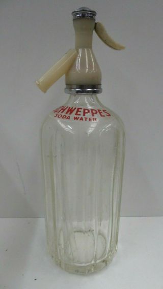 Schweppes Vintage Art Deco Soda Syphon Bottle - Antique Collectors